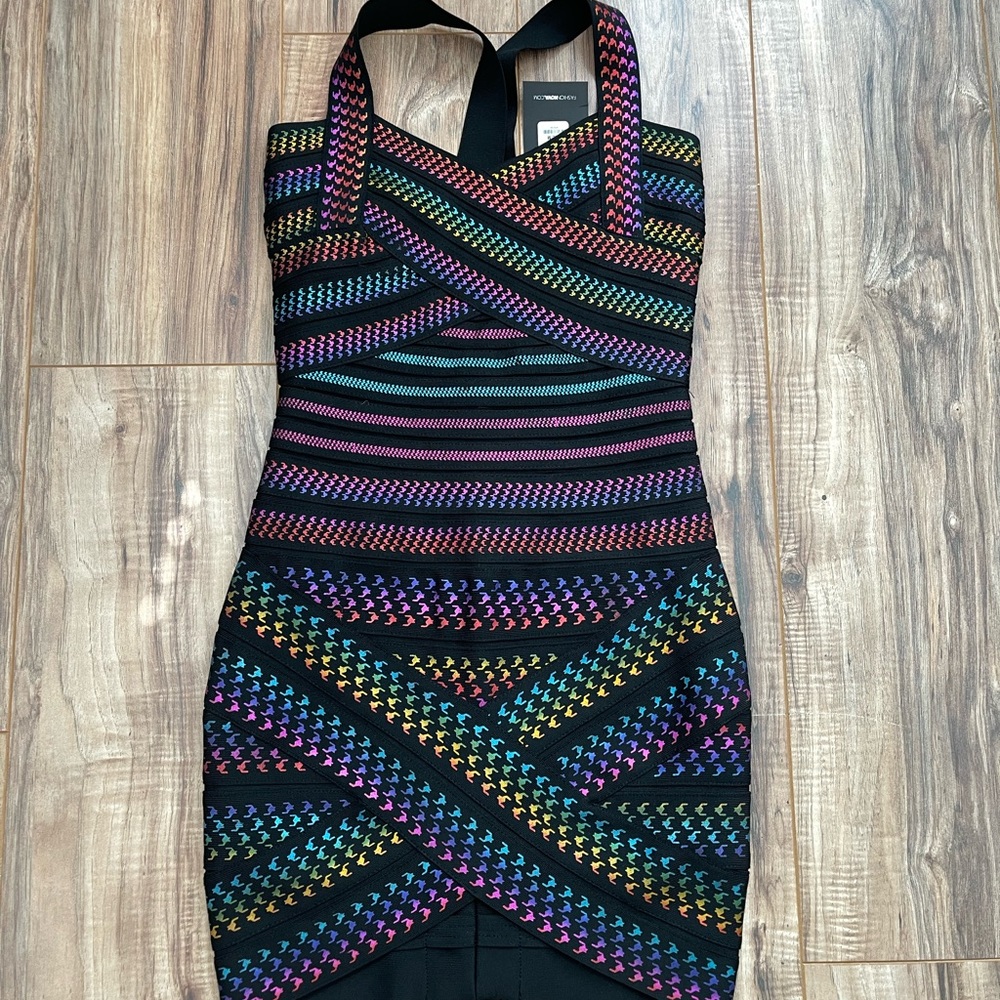 Bandage Print Dress